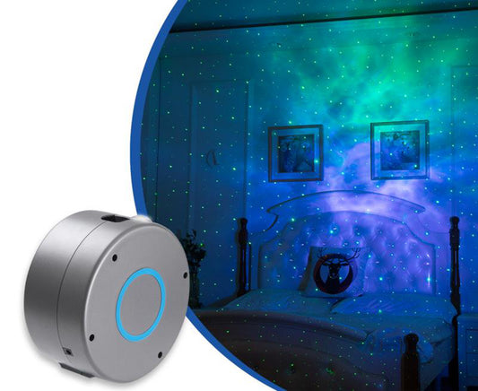 Color: Grey, style: USB - Galaxy Starry Sky Projector Rotating